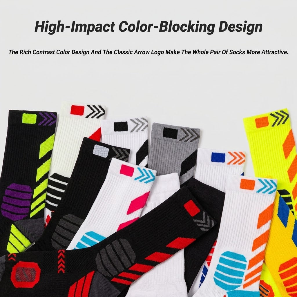 3 paires de chaussettes de sport ,en maille épaisse, à compression